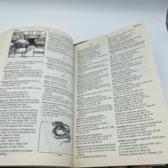 Holy Bible NKJV Thomas Nelson 412AN 1982 Words of Christ in Red Dictionary - Picture 13 of 13